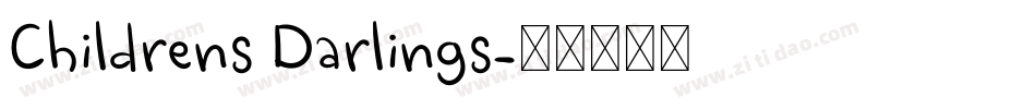 Childrens Darlings字体转换